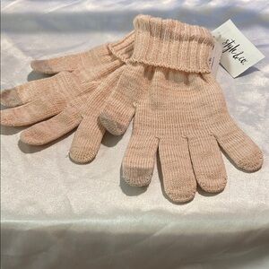 Style & Co. Pink Knit Gloves